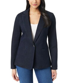 【送料無料】 グロリアバンデービルト レディース ジャケット・ブルゾン ブレザー アウター Women's Denim One-Button Blazer Rinse Royal Dark Wash