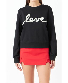 【送料無料】 エンドレスローズ レディース パーカー・スウェット アウター Women's Pearl Love Sweatshirt Black