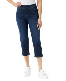 【送料無料】 グロリアバンデービルト レディース デニムパンツ ジーンズ ボトムス Women's Shape Effect Pull-On Capri Jeans Hewlett Wash