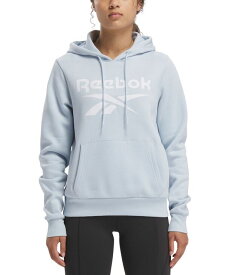 【送料無料】 リーボック レディース パーカー・スウェット アウター Women's Fleece Big Logo Hoodie Feel Good Blue F23-r