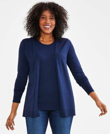 【送料無料】 スタイルアンドコー レディース ニット・セーター カーディガン アウター Women's Completer Cardigan Sweater Industrial Blue