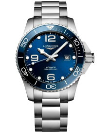 【送料無料】 ロンジン メンズ 腕時計 アクセサリー Men's Swiss Automatic HydroConquest Stainless Steel Bracelet Watch 43mm No Color