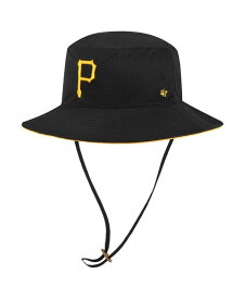 【送料無料】 47ブランド メンズ 帽子 アクセサリー Men's Black Pittsburgh Pirates Panama Pail Bucket Hat Black