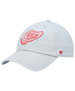 47 �u�����h �����Y �A�N�Z�T���[ �X�q '47 Brand Men's Gray Detroit Red Wings Team Clean Up Adjustable Hat Gray �O���[