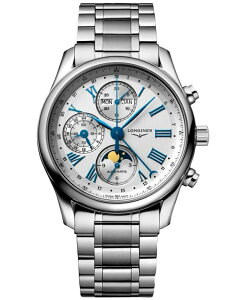 yz W Y rv ANZT[ Men's Swiss Automatic Chronograph Master Stainless Steel Bracelet Watch 40mm Stainless Steel