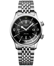 【送料無料】 ロンジン メンズ 腕時計 アクセサリー Men's Swiss Automatic Legend Diver Stainless Steel Bracelet Watch 39mm Silver