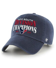 【送料無料】 47ブランド メンズ 帽子 アクセサリー Men's Navy Houston Texans 2023 AFC South Division Champions Clean Up Adjustable Hat Navy