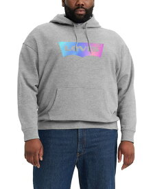 【送料無料】 リーバイス メンズ パーカー・スウェット フーディー アウター Men's Big and Tall Relaxed Graphic Pullover Hoodie Grey