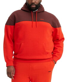 【送料無料】 リーバイス メンズ パーカー・スウェット フーディー アウター Men's Big and Tall Relaxed Graphic Pullover Hoodie Valiant Poppy