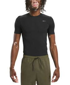 【送料無料】 リーボック メンズ Tシャツ トップス Men's Workout Ready Compression-Fit Training T-Shirt Black
