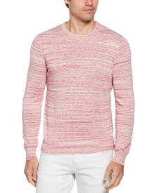 【送料無料】 ペリーエリス メンズ ニット・セーター アウター Men's Space-Dyed Long Sleeve Crewneck Sweater Sangria