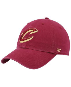 47 �u�����h �����Y �A�N�Z�T���[ �X�q ���S '47 Brand Men's Wine Cleveland Cavaliers Team Logo Clean Up Adjustable Hat Wine ���C��