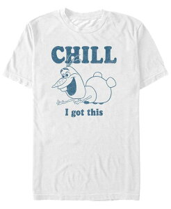 �t�B�t�X�T�� �����Y �g�b�v�X T�V���c Fifth Sun Disney Men's Frozen Olaf Chill I Got this Short Sleeve T-Shirt White �z���C�g