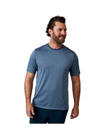 【送料無料】 フリー カントリー メンズ Tシャツ トップス Men's Tech Jacquard Short Sleeve Crew Neck T-Shirt Compass blue