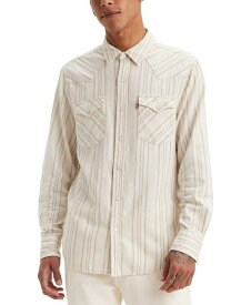 【送料無料】 リーバイス メンズ シャツ トップス Men's Classic Standard Fit Western Shirt Aiden Stripe Fog