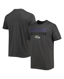 【送料無料】 47ブランド メンズ Tシャツ トップス Men's '47 Charcoal Baltimore Ravens Dark Ops Super Rival T-shirt Charcoal