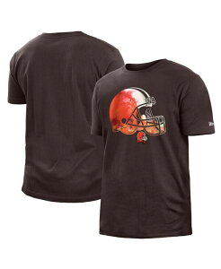 �j���[�G�� �����Y �g�b�v�X T�V���c New Era Men's Brown Cleveland Browns 2022 Sideline Ink Dye T-shirt Brown �u���E��