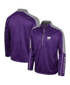 �R���V�A�� �����Y �A�E�^�[ �W���P�b�g�E�u���]�� �W���P�b�g Colosseum Men's Purple Kansas State Wildcats Marled Half-Zip Jacket Purple �p�[�v��
