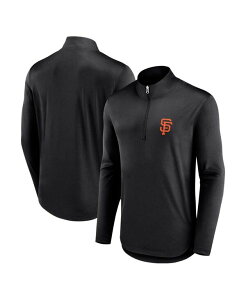 �t�@�i�e�B�N�X �����Y �g�b�v�X �V���c Fanatics Men's Black San Francisco Giants Quarterback Quarter-Zip Top Black �u���b�N