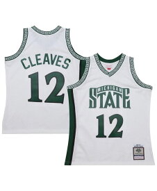 【送料無料】 ミッチェル&ネス メンズ シャツ トップス Men's Mateen Cleaves White Michigan State Spartans 125th Basketball Anniversary 1999 Throwback Fashion Jersey White