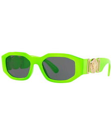 【送料無料】 ヴェルサーチ メンズ サングラス・アイウェア アクセサリー Biggie Unisex Sunglasses VE4361 Biggie GREEN FLUO/GREY