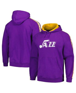 �~�b�`�F��&�l�X �����Y �A�E�^�[ �p�[�J�[�E�X�E�F�b�g �p�[�J�[ Mitchell & Ness Men's Purple Utah Jazz Hardwood Classics Nights Raglan Pullover Hoodie Purple �p�[�v��