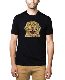 【送料無料】 エルエーポップアート メンズ Tシャツ トップス Men's Premium Word Art T-Shirt - Dog Black