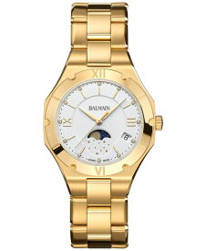 【送料無料】 バルマン レディース 腕時計 アクセサリー Women's Swiss Be Balmain Moonphase Diamond (1/20 ct. t.w.) Gold PVD Stainless Steel Bracelet Watch 33mm Yellow