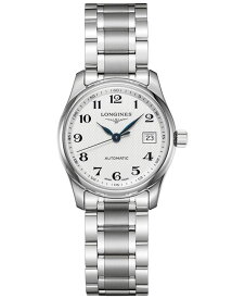 【送料無料】 ロンジン レディース 腕時計 アクセサリー Women's Swiss Automatic Master Stainless Steel Bracelet Watch 29mm No Color