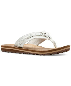 N[NX fB[X V[Y T_ Clarks Women's Fenner Nerice Flip-Flops Off White ItzCg