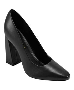 }[NEtBbV[ fB[X V[Y pvX q[ Marc Fisher LTD Women's Yalina Slip-On Block Heel Dress Pumps Black Leather ubN