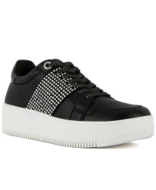 【送料無料】 ジューシークチュール レディース スニーカー シューズ Women's Deja Embellished Sneakers Black