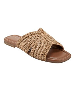 �}�[�N�E�t�B�b�V���[ ���f�B�[�X �V���[�Y �T���_�� Marc Fisher LTD Women's Narda Square Toe Flat Sandals Light Natural