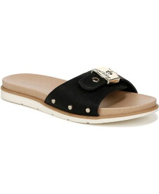 【送料無料】 ドクター・ショール レディース サンダル シューズ Women's Nice Iconic Slides Black Faux Leather