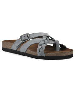 �z���C�g�}�E���e�� ���f�B�[�X �V���[�Y �T���_�� White Mountain Women's Harrington Footbed Sandals Blue Raspberry Leather �u���[