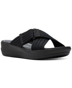N[NX fB[X V[Y T_ Clarks Women's Cloudsteppers Arla Wave Sandals Black ubN