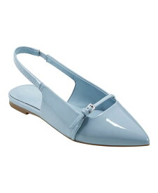 【送料無料】 マークフィッシャー レディース パンプス シューズ Women's Elelyn Pointy Toe Slingback Dress Flats Light Blue Patent - Faux Patent Leather