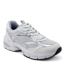 【送料無料】 イージースピリット レディース スニーカー シューズ Women's Barbeau Round Toe Lace-Up Sneakers White Silver Multi - Manmade Leather Textile