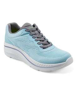 �C�[�W�[�X�s���b�g ���f�B�[�X �V���[�Y �X�j�[�J�[ ���[�X Easy Spirit Women's Pippa Lace-Up Round Toe Casual Sneakers Light Blue Gray �O���[