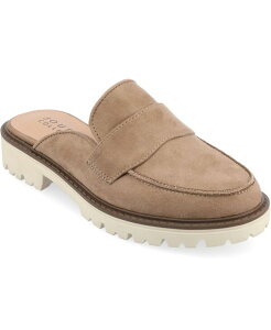 yz Wl RNV fB[X pvX V[Y Women's Miycah Slip On Mule Flats Taupe