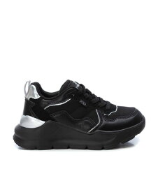 【送料無料】 キシタイ レディース スニーカー シューズ Women's Platform Lace-up Sneakers by XTI Black