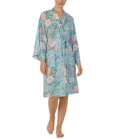 【送料無料】 サンクチュアリー レディース ナイトウェア アンダーウェア Women's Floral 3/4-Sleeve Wrap Robe Blue Floral