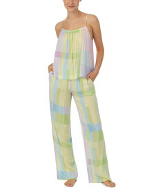 【送料無料】 サンクチュアリー レディース ナイトウェア アンダーウェア Women's 2-Pc. Plaid Long Tank Pajamas Set Multi Stripe