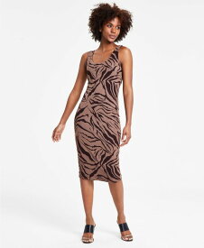 【送料無料】 バースリー レディース ワンピース トップス Women's Animal-Print Scoop-Neck Jersey Dress Chelsea Zebra B