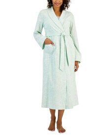 【送料無料】 チャータークラブ レディース ナイトウェア アンダーウェア Women's Cotton Floral Belted Robe Butterfly Paisley Green