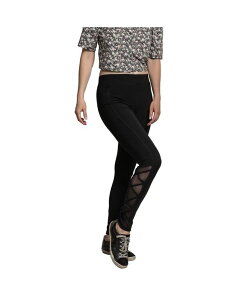 �X�^���_�[�Y �A���h �v���N�e�B�X ���f�B�[�X �{�g���X ���M���X ���b�V�� ���[�X Standards & Practices Women's Interlaced Mesh Leggings With Side Pockets Black �u���b�N