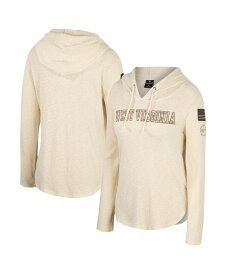 【送料無料】 コロシアム レディース Tシャツ トップス Women's Cream West Virginia Mountaineers OHT Military-Inspired Appreciation Casey Raglan Long Sleeve Hoodie T-shirt Cream