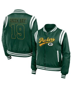 EFA oC G Ah[Y fB[X AE^[ WPbgEu] WPbg WEAR by Erin Andrews Women's greenBay Packers Bomber Full-Zip Jacket Green O[