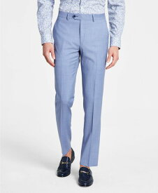【送料無料】 バースリー メンズ カジュアルパンツ ボトムス Men's Slim-Fit Wool Sharkskin Suit Pants Blue