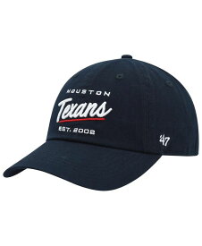 【送料無料】 47ブランド レディース 帽子 アクセサリー Women's Navy Houston Texans Sidney Clean Up Adjustable Hat Navy